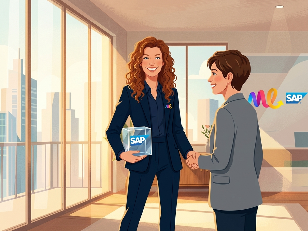 SAP logo for the SAP partnership milestone