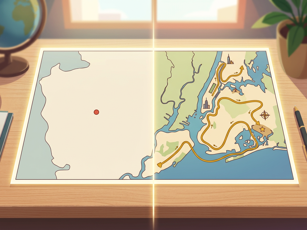 Framed hiring outcome and film reel representing evidence over time rather than a single resume snapshot.