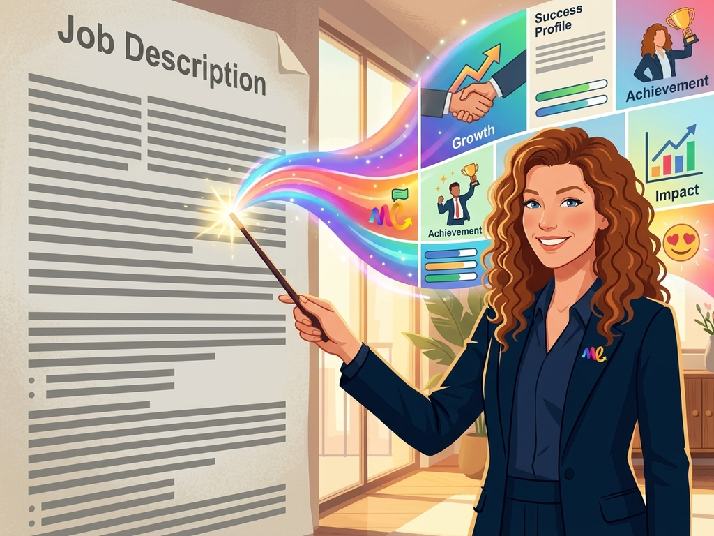 Send a JD.
Meg Transforms It.